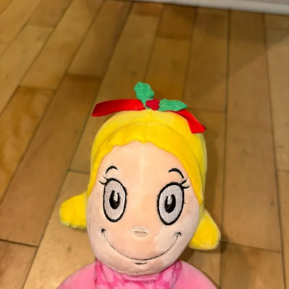 Cindy Lou Who Dr. Seuss Christmas Plush Doll with Yellow Hair - Picture 2 of 8